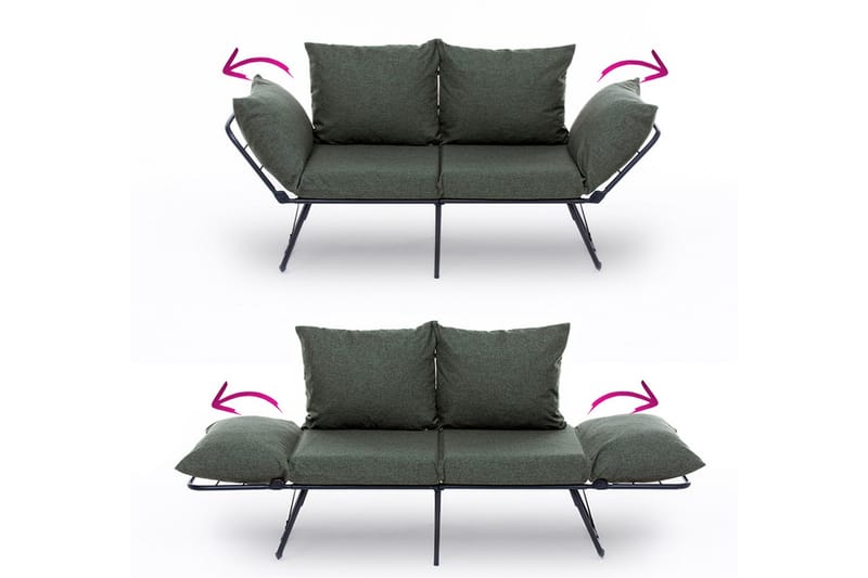 Giancarlo Sovesofa 2-personers - Grøn - Møbler - Sofaer - Sovesofaer