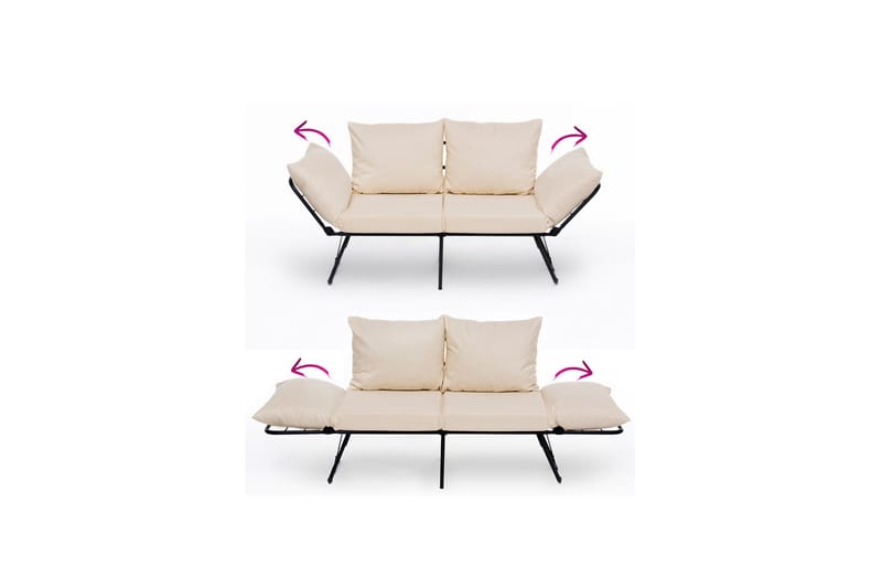 Giancarlo Sovesofa 2-personers - Creme - Møbler - Sofaer - Sovesofaer