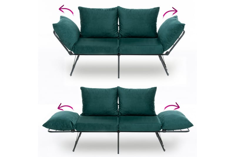 Giancarlo Sovesofa 2-personers - Grøn - Møbler - Sofaer - Sovesofaer