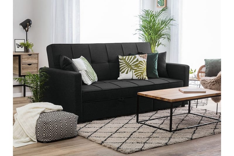 Glomma sovesofa 207 cm - Sort - Møbler - Sofaer - Sovesofaer