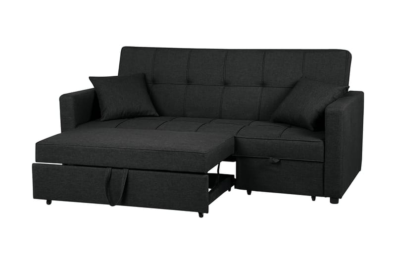 Glomma sovesofa 207 cm - Sort - Møbler - Sofaer - Sovesofaer