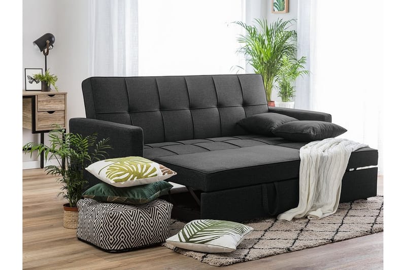 Glomma sovesofa 207 cm - Sort - Møbler - Sofaer - Sovesofaer