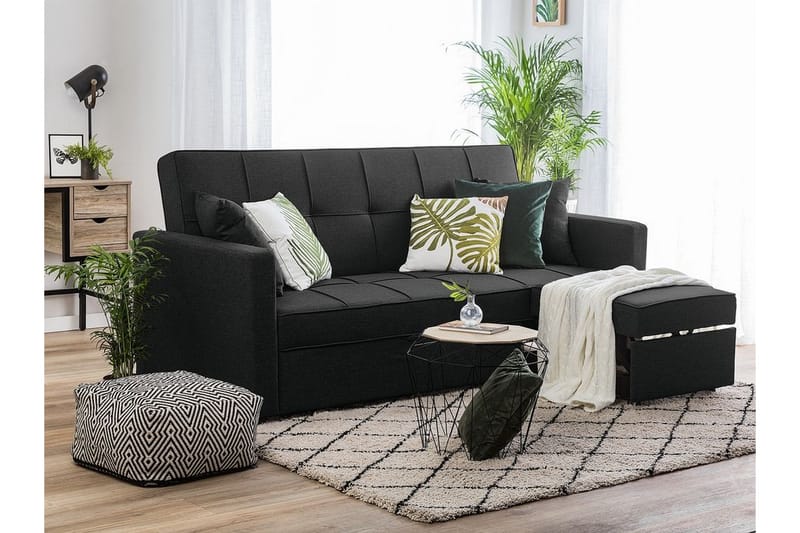 Glomma sovesofa 207 cm - Sort - Møbler - Sofaer - Sovesofaer