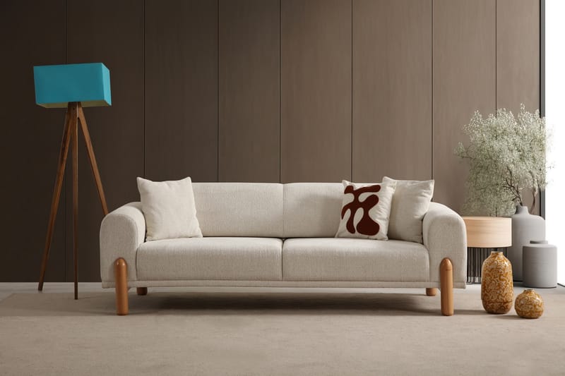 Godiva Sovesofa 3-personers - Creme - Møbler - Sofaer - Sovesofaer