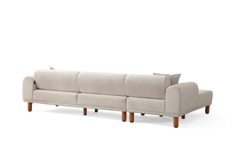 Godiva Sovesofa med Chaiselong 3-personers - Creme - Møbler - Sofaer - Sovesofaer