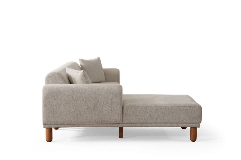 Godiva Sovesofa med Chaiselong 3-personers - Creme - Møbler - Sofaer - Sovesofaer