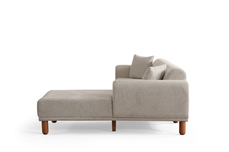 Godiva Sovesofa med Chaiselong 3-personers - Creme - Møbler - Sofaer - Sovesofaer