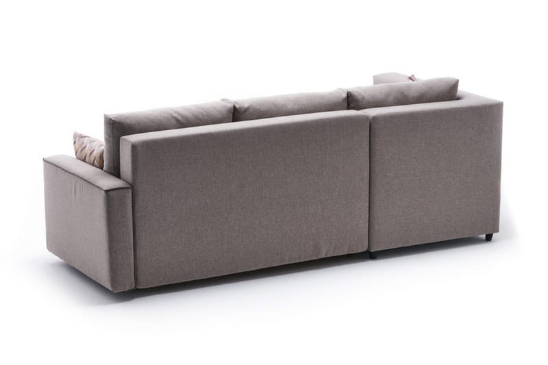 Highbank Sovesofa m. Chaiselong 4-Pers. 200x150 - Cream - Møbler - Sofaer - Sovesofaer