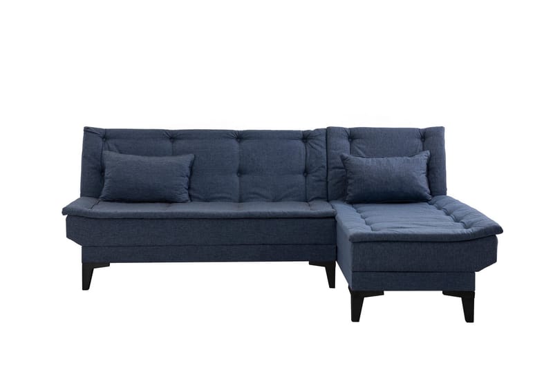 Hunterville Sovesofa med Chaiselong 4-personers - Marineblå - Møbler - Sofaer - Sovesofaer