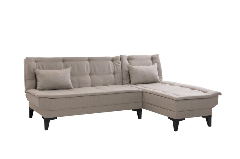 Hunterville Sovesofa med Chaiselong 4-personers - Beige - Møbler - Sofaer - Sovesofaer