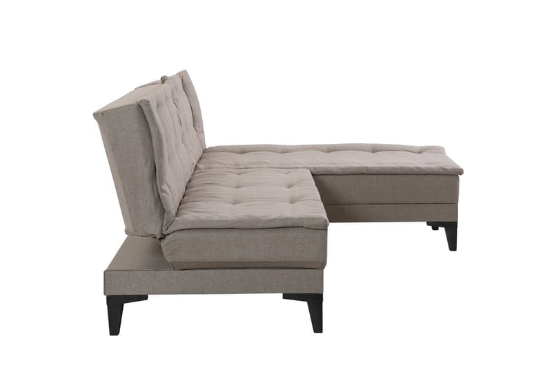 Hunterville Sovesofa med Chaiselong 4-personers - Beige - Møbler - Sofaer - Sovesofaer