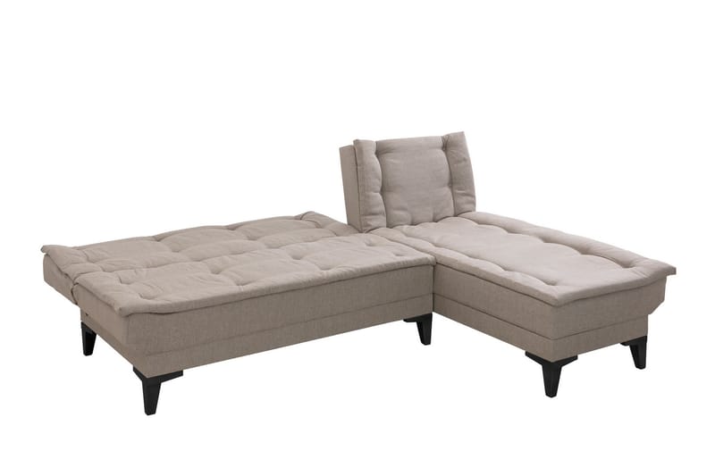 Hunterville Sovesofa med Chaiselong 4-personers - Beige - Møbler - Sofaer - Sovesofaer