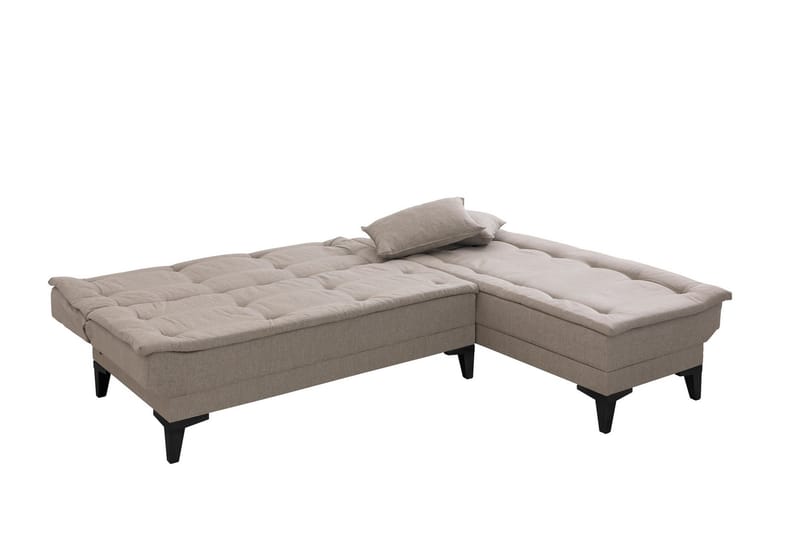 Hunterville Sovesofa med Chaiselong 4-personers - Beige - Møbler - Sofaer - Sovesofaer