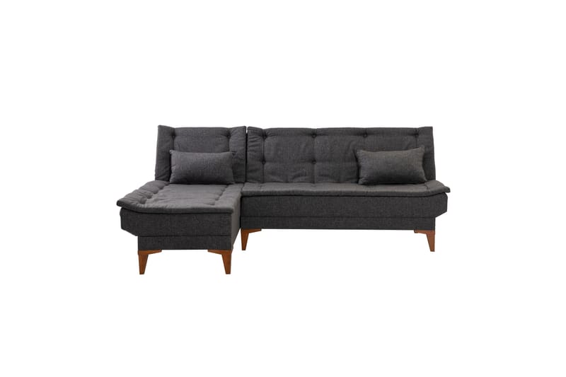 Hunterville Sovesofa med Chaiselong 4-personers - Antracit - Møbler - Sofaer - Sovesofaer