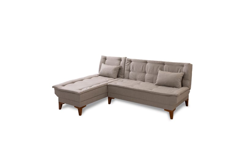 Hunterville Sovesofa med Chaiselong 4-personers - Beige - Møbler - Sofaer - Sovesofaer