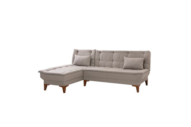 Hunterville Sovesofa med Chaiselong 4-personers - Beige - Møbler - Sofaer - Sovesofaer