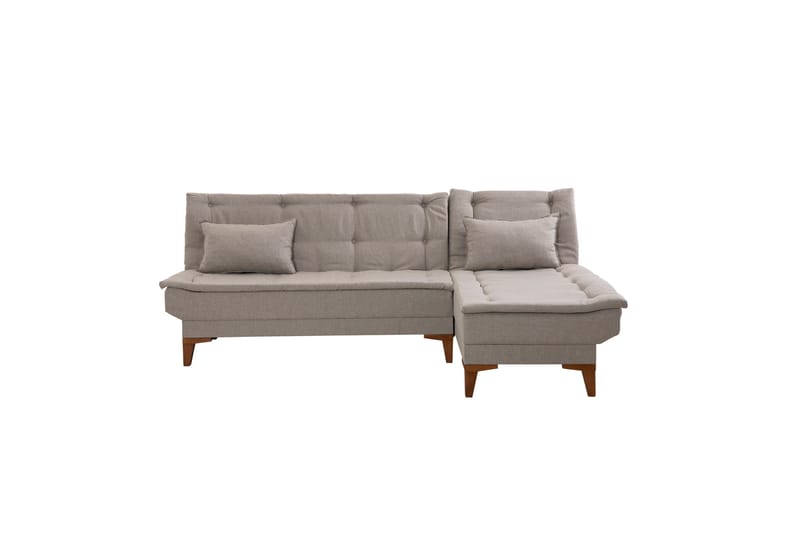 Hunterville Sovesofa med Chaiselong 4-personers - Beige - Møbler - Sofaer - Sovesofaer