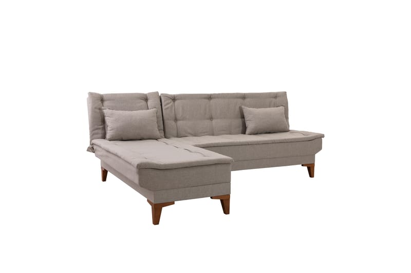 Hunterville Sovesofa med Chaiselong 4-personers - Beige - Møbler - Sofaer - Sovesofaer