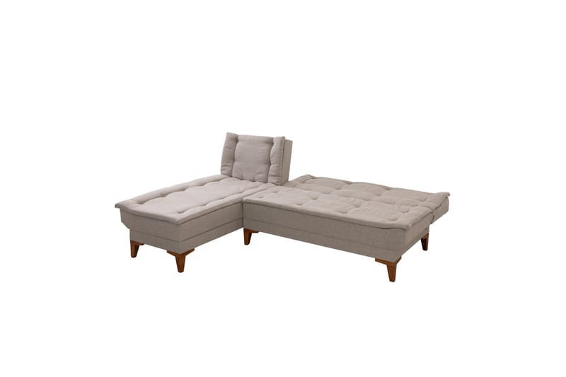 Hunterville Sovesofa med Chaiselong 4-personers - Beige - Møbler - Sofaer - Sovesofaer