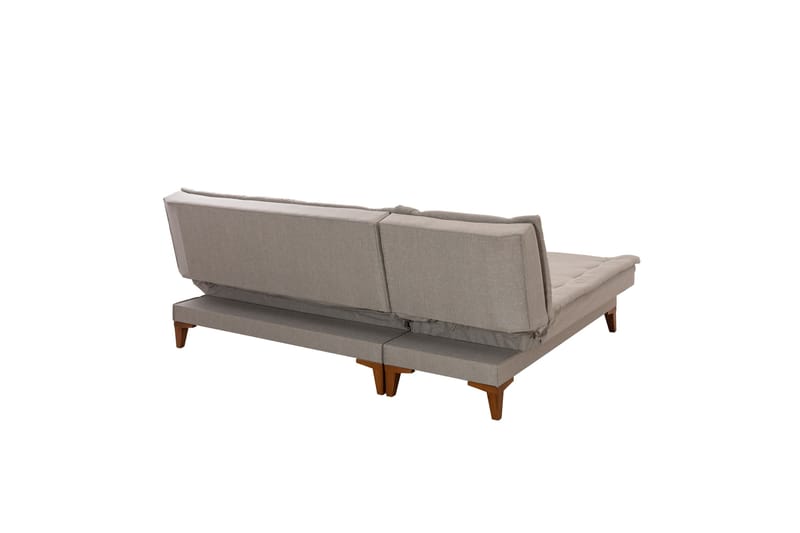 Hunterville Sovesofa med Chaiselong 4-personers - Beige - Møbler - Sofaer - Sovesofaer