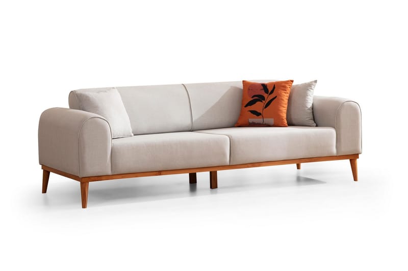 Kapri 4-personers Sovesofa - Creme - Møbler - Sofaer - Sovesofaer