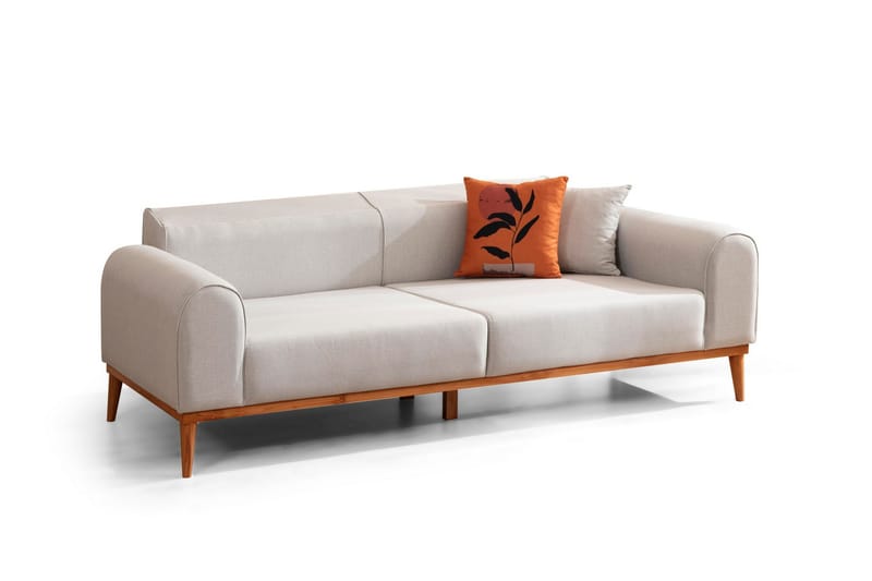 Kapri 4-personers Sovesofa - Creme - Møbler - Sofaer - Sovesofaer