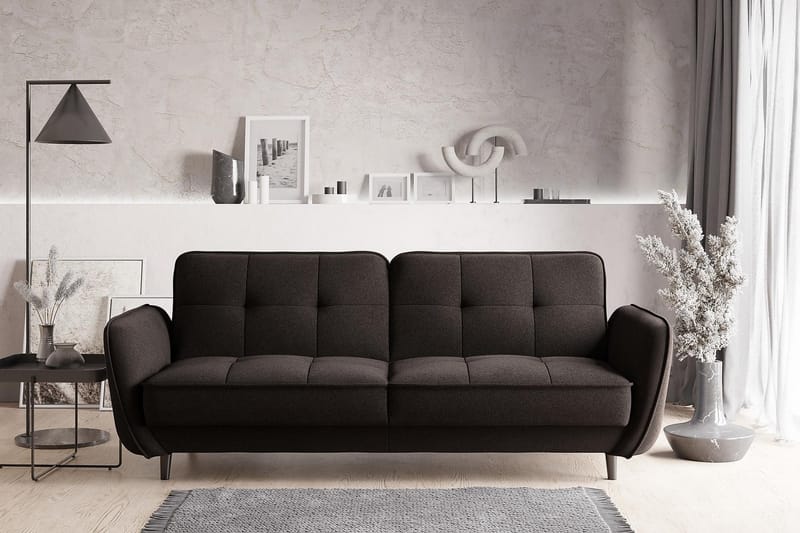 Katsuya Sovesofa 3-Pers. - Mørkebrun - Møbler - Sofaer - Sovesofaer