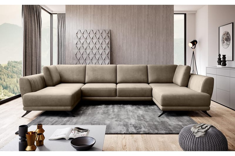 Katun Sovesofa Dobbelt chaiselong - Beige - Møbler - Sofaer - Sovesofaer