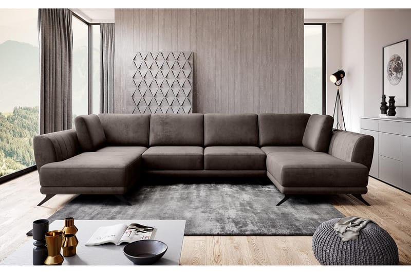 Katun Sovesofa Dobbelt chaiselong - Brun - Møbler - Sofaer - Sovesofaer