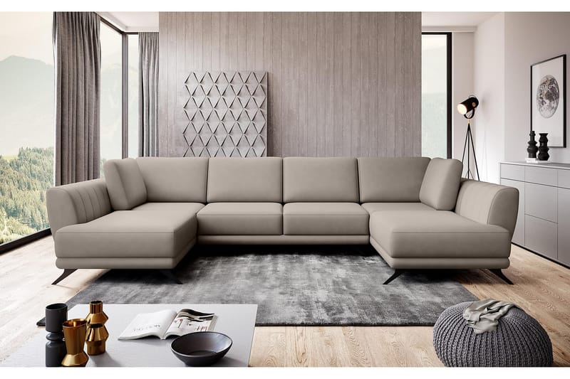 Katun Sovesofa Dobbelt chaiselong - Lysebeige - Møbler - Sofaer - Sovesofaer