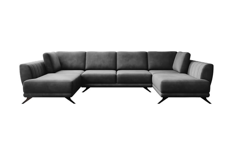 Katun Sovesofa Dobbelt chaiselong - Mørkegrå - Sovesofaer - Lædersofaer - Velour sofaer