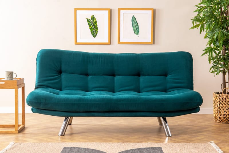 Kingaroy Sovesofa 3-personers 175x110 cm - Grøn - Møbler - Sofaer - Sovesofaer