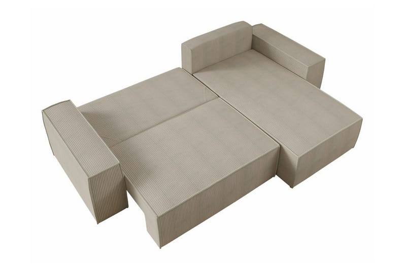 Knocklong 3-personers Hjørnesovesofa - Cream - Møbler - Sofaer - Sovesofaer