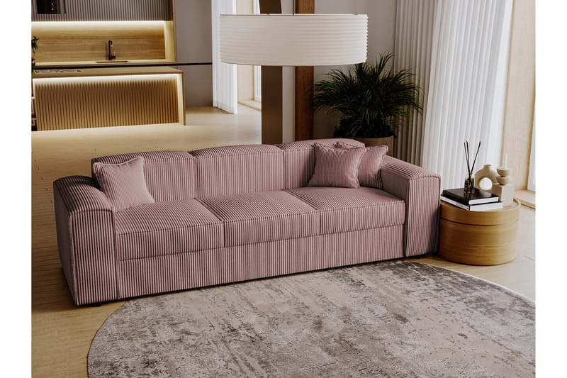 Knocklong 3-personers Sovesofa - Beige - Møbler - Sofaer - Sovesofaer