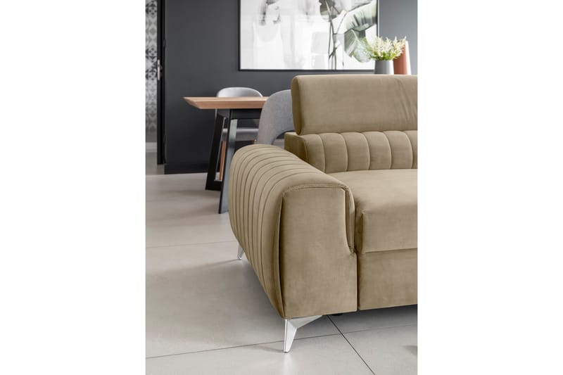 Laurece Sovesofa 3-personers - Beige - Møbler - Sofaer - Sovesofaer