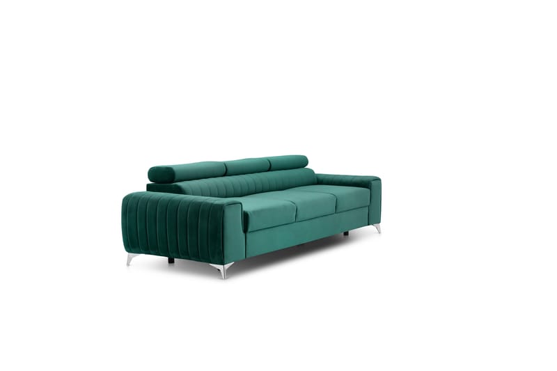 Laurece Sovesofa 3-personers - Grøn - Møbler - Sofaer - Sovesofaer