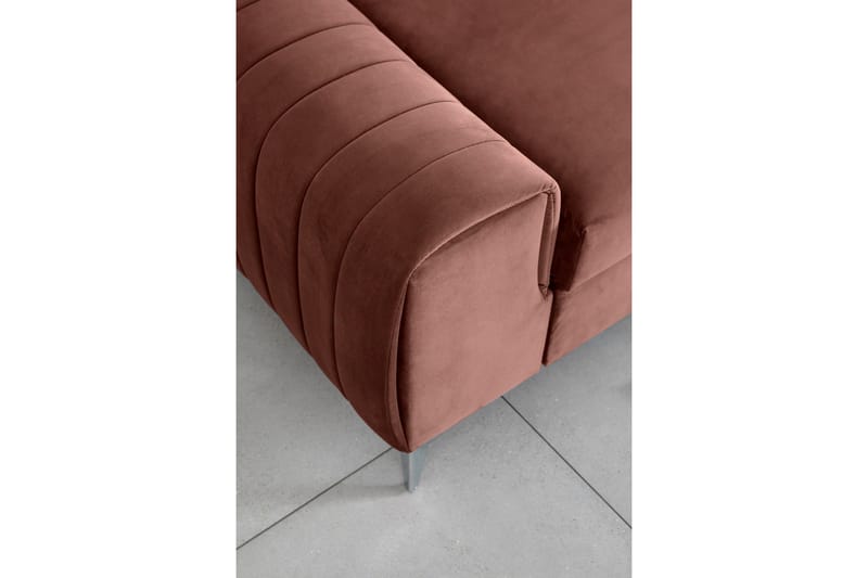 Laurece Sovesofa 3-personers - Rosa - Møbler - Sofaer - Sovesofaer