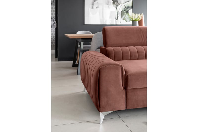 Laurece Sovesofa 3-personers - Rosa - Møbler - Sofaer - Sovesofaer