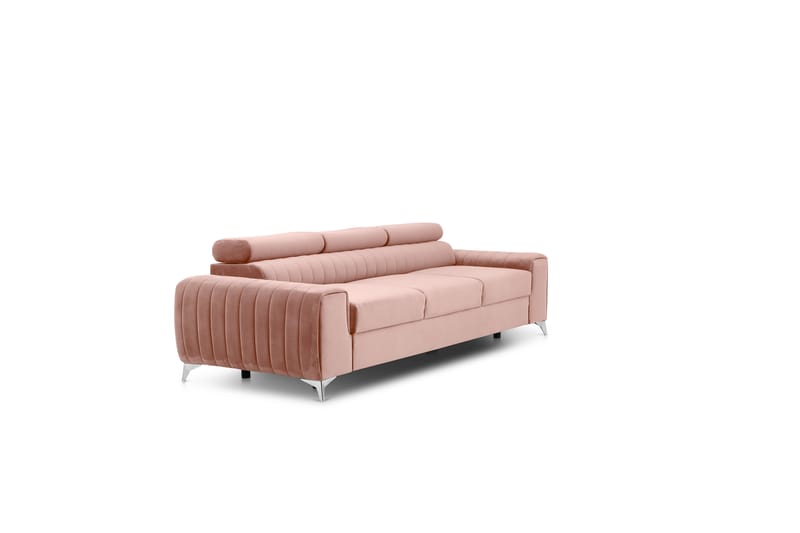 Laurece Sovesofa 3-personers - Rosa - Møbler - Sofaer - Sovesofaer