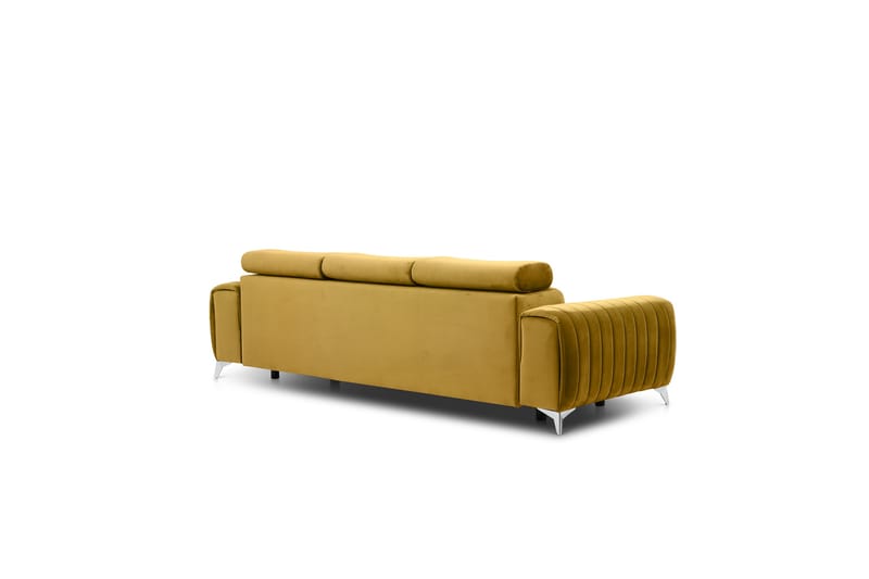 Laurece Sovesofa 3-personers - Gul - Møbler - Sofaer - Sovesofaer