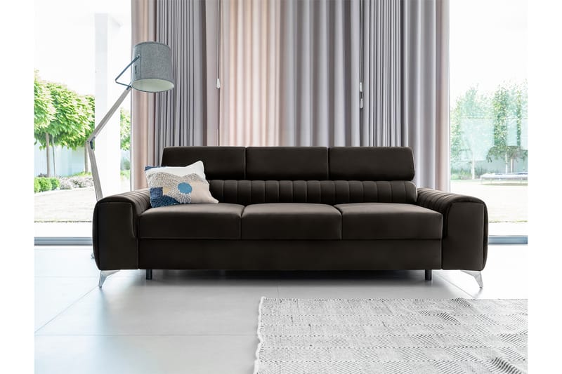 Laurece Sovesofa 3-personers - Brun - Møbler - Sofaer - Sovesofaer