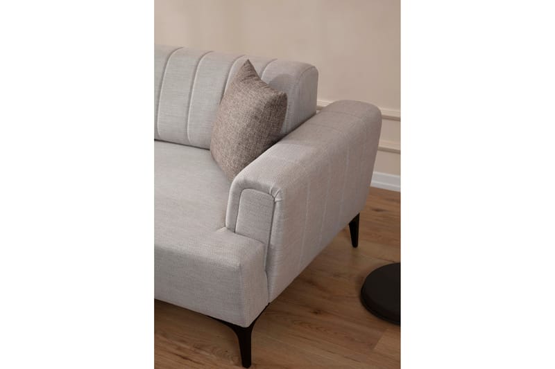 Lilesville Sovesofa med chaiselong - Beige - Møbler - Sofaer - Sovesofaer