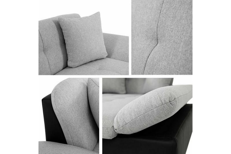 Lomux Dyb 3-personers Hjørnesovesofa - Beige/Lys beige - Møbler - Sofaer - Sovesofaer