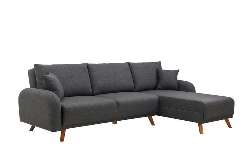 Malkiat Hjørnesovesofa - Antracit - Møbler - Sofaer - Sovesofaer