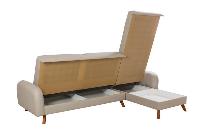 Malkiat Hjørnesovesofa - Cream - Møbler - Sofaer - Sovesofaer