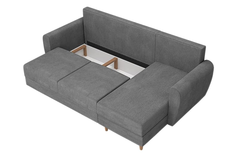 Manstad Hjørnesovesofa - Brun - Møbler - Sofaer - Sovesofaer