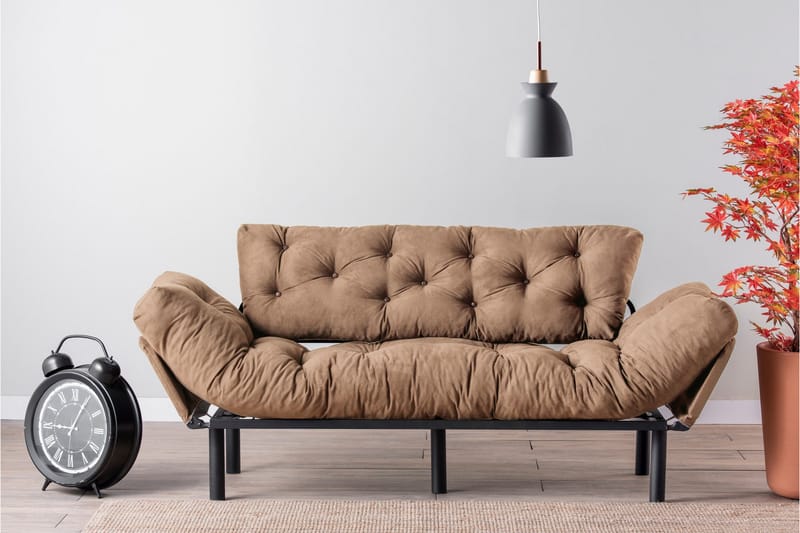 Maryborough Sovesofa 2-personers - Lys brun - Møbler - Sofaer - Sovesofaer