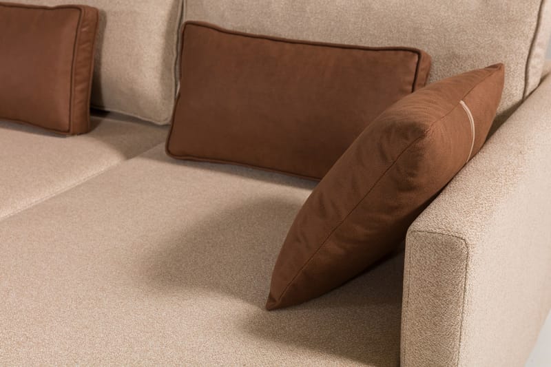 Matris 4-personers Sovesofa med Chaiselong - Brun - Møbler - Sofaer - Sovesofaer