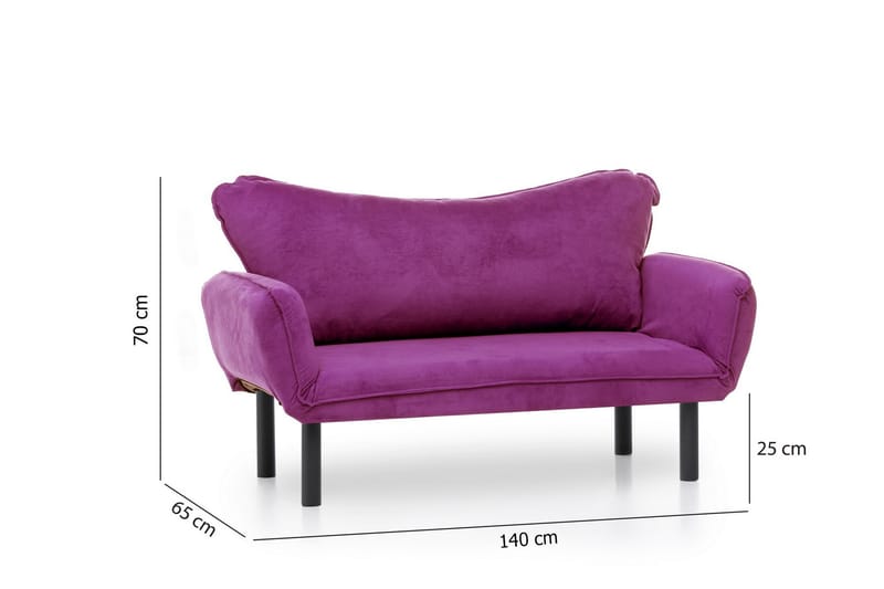 Mezonzo 2-Pers. Sovesofa - Lilla - Sovesofaer - 2 personers sovesofa