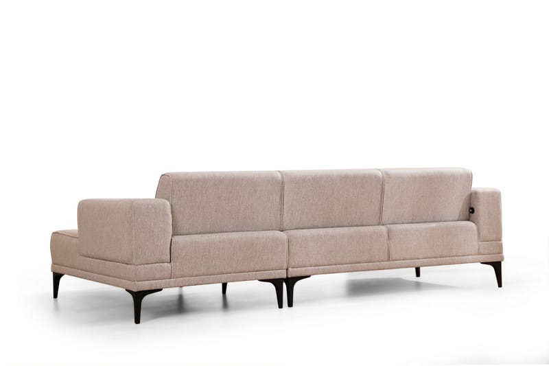 Naoko Sovesofa med chaiselong - Lysebrun - Møbler - Sofaer - Sovesofaer